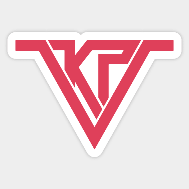 Red Logo (Centered Chest) Sticker by KP5ive